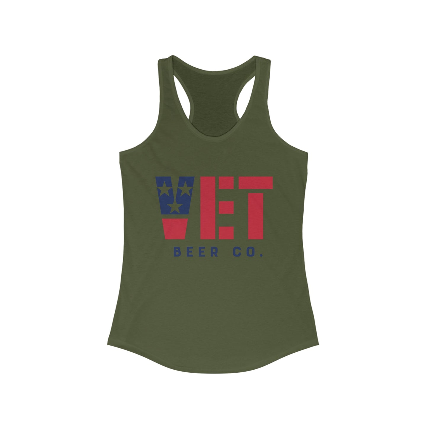 Women's Vet Beer Racerback Tank Top