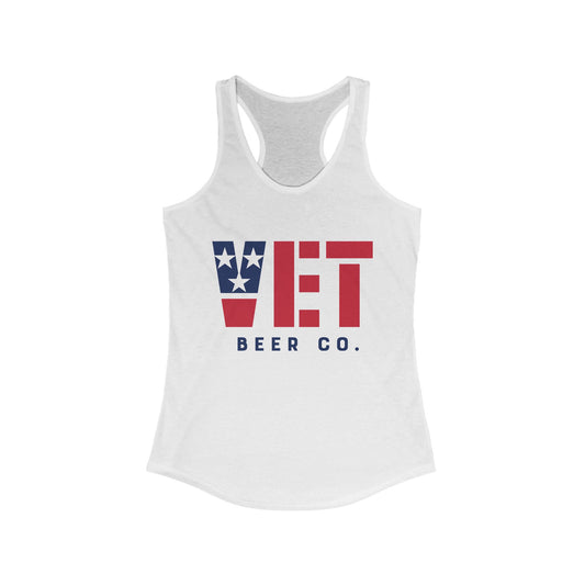 Women's Vet Beer Racerback Tank Top