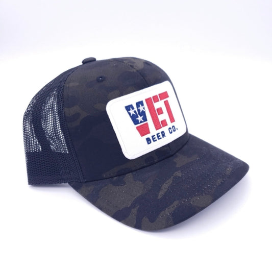 VET Beer Camo with Embroidered Patch